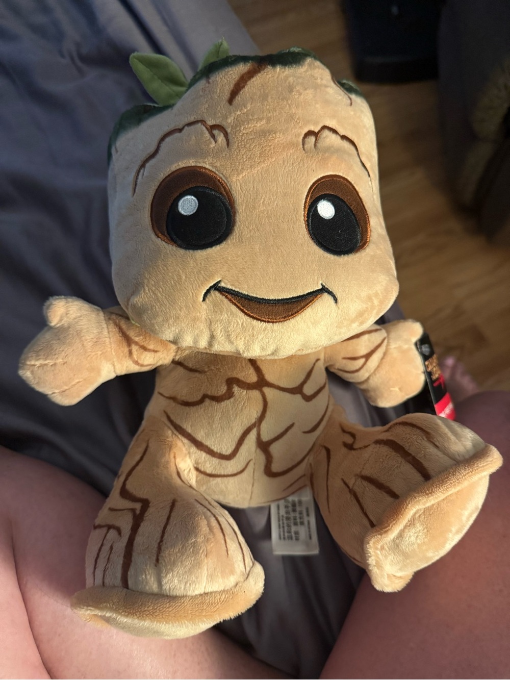 Disney Baby Groot Plush — Tan with Green Accents